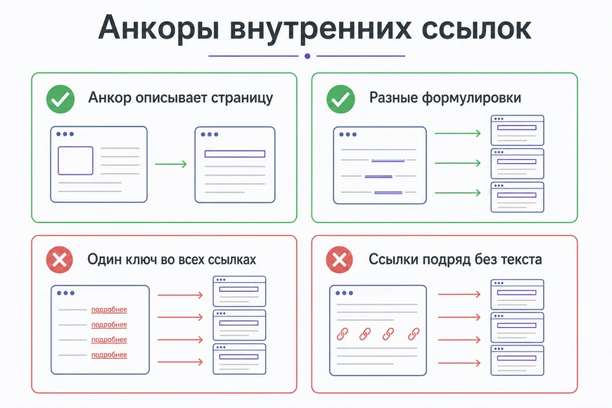 Правила анкоров Правила Google для анкоров внутренних ссылок