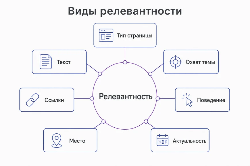 Виды релевантности Семь видов релевантности страницы