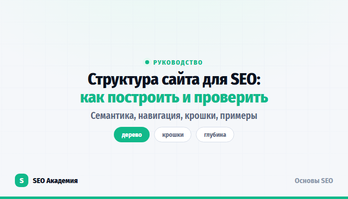 Структура сайта для SEO: как построить и проверить